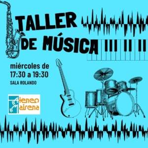TALLER MÚSICA fondo azul