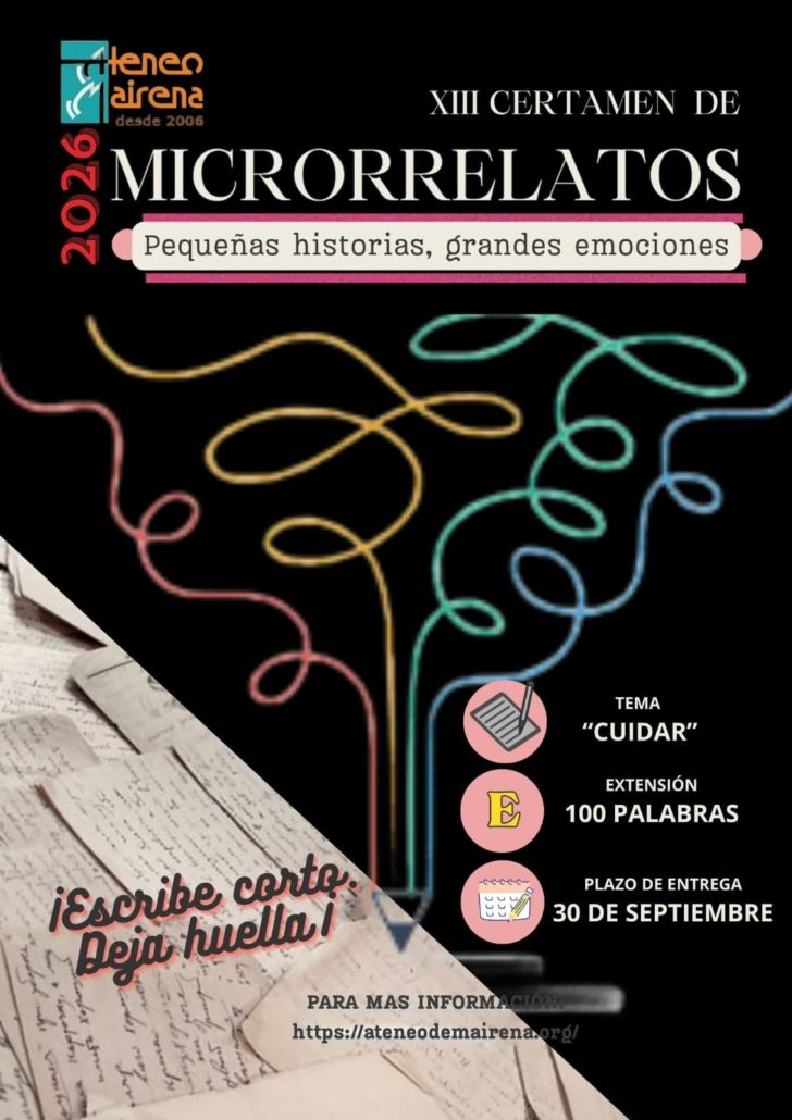 El Grupo de Microrrelatos convoca el “XIII CERTAMEN DE MICRORRELATOS”.
