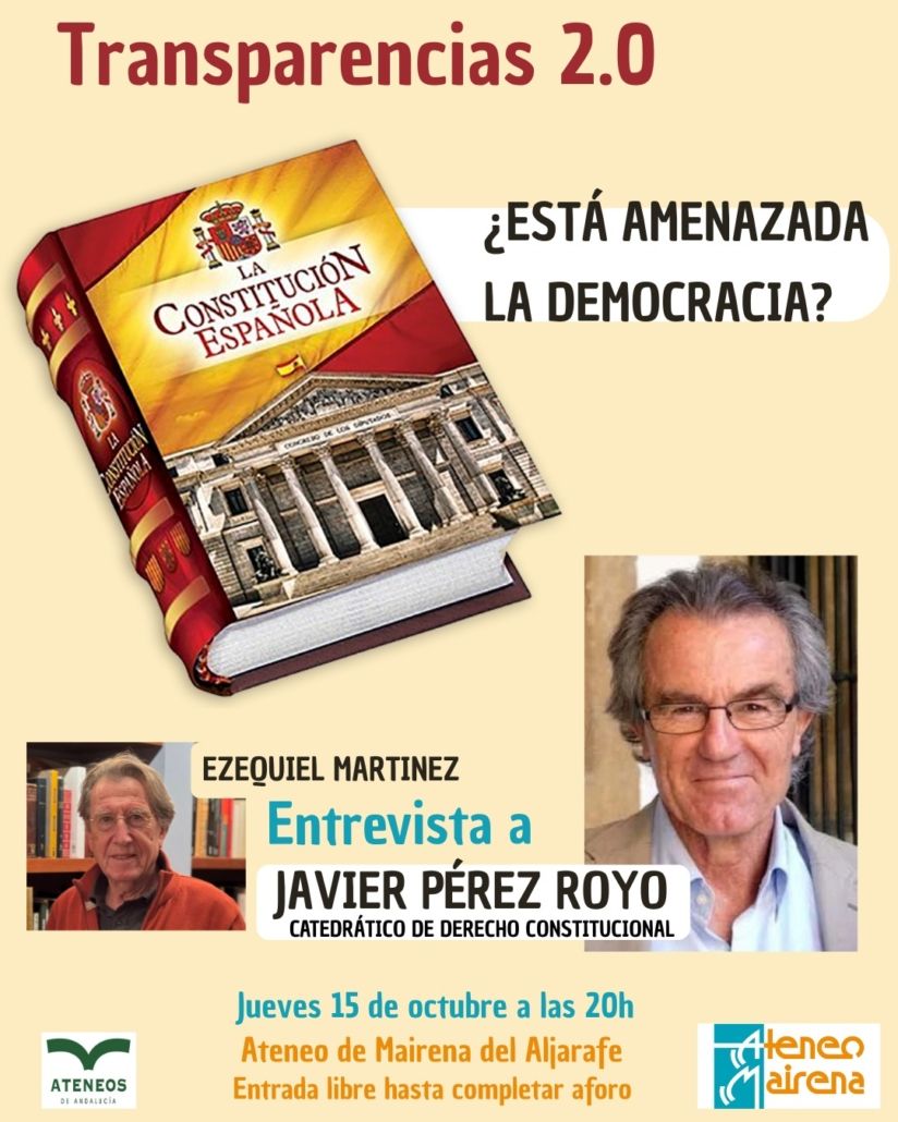 Transparencias 2.0: ¿Está amenazada la democracia? con Javier Pérez Royo